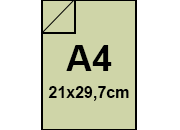 carta CartoncinoEcologioco ShiroTreeFREE, 250gr, A4, PISTACCHIO Formato A4 (21x29,7cm), 250grammi x mq.
