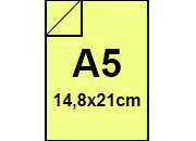 carta CartoncinoPlastificato SirioFedrigoni, Giallo2, 320gr, a5   Formato a5 (14,8x21cm), 320 grammi x mq (290cartoncino+30plastificazione).