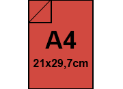 carta SimilLino Zanders Rosso116, 125gr, A4 per rilegatura, cartonaggio, formato A4 (21x29,7cm), 125 grammi x mq bra1503