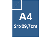 carta SimilLino Zanders Blu105, 125gr, A4 per rilegatura, cartonaggio, formato A4 (21x29,7cm), 125 grammi x mq bra1504