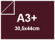 carta CartaLiscia Zanders BORDEAUX, 125gr, a3+ per rilegatura, cartonaggio, formato a3+ (30,5x44cm), 125 grammi x mq.