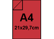 carta SimilLino Zanders RossoChiaro111, 125gr, A4 per rilegatura, cartonaggio, formato A4 (21x29,7cm), 125 grammi x mq bra1514