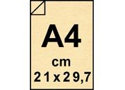 carta Cartoncino MarinaPergamenata, SABBIA, A4, 240gr Sabbia, formato A4 (21x29,7cm), 240grammi x mq BRA603