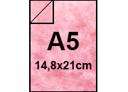 carta Cartone MarinaPergamenata, RosaCorallo a5, 90gr Formato a5 (14,8x21cm), 90grammi x mq bra656a5