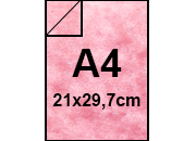 carta Cartoncino MarinaPergamenata, RosaCorallo A4, 175gr Formato A4 (21x29,7cm), 180grammi x mq.