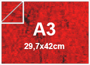 carta CartaMarmorizzata ROSSO, a3, 100gr Formato a3 (29,7x42cm), 100grammi x mq.