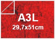 carta CartaMarmorizzataROSSO, a3l 210x297mm, 100gr Formato a3l (29,7x50cm), 100grammi x mq.