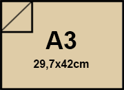 Cartoncino Favini, The Tube 1S, 120 g/m², A3, MUD bra1780a3