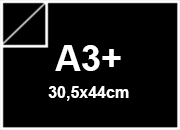Cartoncino Favini, The Tube 1S, 120 g/m², A3+, BLACK bra1786a3+
