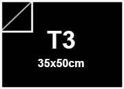 Cartoncino Favini, The Tube 1S, 120 g/m², T3, BLACK bra1786t3
