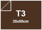 carta Cartoncino Burano TABACCO, t3, 250gr Tabacco 75, formato t3 (35x50cm), 250grammi x mq.