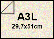 carta Cartoncino MajesticFavini, ChamelonLightBlue, 120gr, a3l CHAMELEON LIGHT GOLD, formato a3l (29,7x50cm), 120grammi x mq bra1844a3l