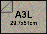 carta Cartoncino MajesticFavini, RealSilver, 290gr, a3l REAL SILVER, formato a3l (29,7x50cm), 290grammi x mq bra606a3l