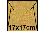 carta Buste gommate Majestic Favini Metallizzato LUXUS REAL GOLD, formato Q1 (17x17cm), 120grammi x mq.