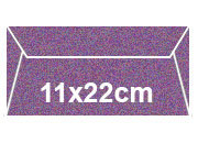 carta Buste con strip Majestic Satins Favini Metallizzato VIOLET SATIN, formato C4 (11x22cm), 120grammi x mq bra1856C4