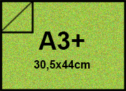 carta Cartoncino MajesticFavini, LimeGreenSatin, 290gr, a3+ LIME GREEN SATIN, formato a3+ (30,5x44cm), 290grammi x mq.