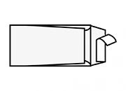 carta Buste con strip Softy Favini White, formato C4lc (11x22cm), 120grammi x mq bra1868C4lc