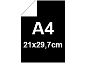 carta Cartoncino Softy Favini, NERO/BIANCO Black on White, 1 lato nero, 1 lato bianco, formato A4 (21x29,7cm), 300grammi x mq.