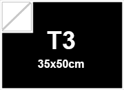 carta Cartoncino Softy Favini Black on White, formato T3 (35x50cm), 300grammi x mq bra1874T3