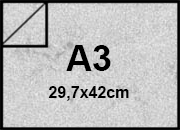 carta Cartoncino PelleElefante, GRIGIOchiaro, a3, 110gr Formato a3 (29,7x42cm), 110grammi x mq bra187a3