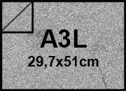 carta Cartoncino PelleElefante, GRIGIOtopo, a3l, 110gr Formato a3l (29,7x50cm), 110grammi x mq bra188a3l