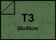 carta Cartoncino PelleElefante, VERDEscuro, t3, 110gr Formato t3 (35x50cm), 110grammi x mq.