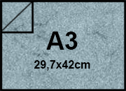 carta Cartoncino PelleElefante, BLUchiaro, a3, 110gr Formato a3 (29,7x42cm), 110grammi x mq bra193a3