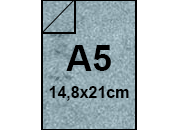 carta Cartoncino PelleElefante, BLUchiaro, a5, 110gr Formato a5 (14,8x21cm), 110grammi x mq bra193a5