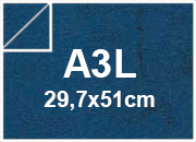 carta Cartoncino PelleElefante, BLUscuro, a3l, 110gr Formato a3l (29,7x50cm), 110grammi x mq bra194a3l