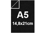 carta Cartoncino PelleElefante, NERO, a5, 110gr Formato a5 (14,8x21cm), 110grammi x mq bra195a5