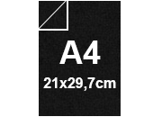 carta Cartoncino PelleElefante, NERO, A4, 110gr Formato A4 (21x29,7cm), 110grammi x mq.