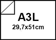 carta SimilLino Fedrigoni BiancoNeve, 125gr, a3l per rilegatura, cartonaggio, formato a3l (29,7x50cm), 125 grammi x mq bra211a3l