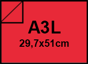 carta SimilLino Fedrigoni RossoPapavero, 125gr, a3l bra215a3l.