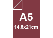 carta SimilLino Zanders RossoScuro112, 125gr, a5 per rilegatura, cartonaggio, formato a5 (14,8x21cm), 125 grammi x mq bra225a5