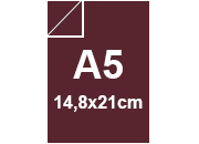 carta SimilLino Zanders RossoVino135, 125gr, a5 per rilegatura, cartonaggio, formato a5 (14,8x21cm), 125 grammi x mq bra226a5