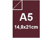 carta SimilLino Fedrigoni Bordeaux, 125gr, a5 per rilegatura, cartonaggio, formato a5 (14,8x21cm), 125 grammi x mq.