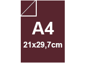 carta SimilLino Zanders RossoVino135, 125gr, A4 per rilegatura, cartonaggio, formato A4 (21x29,7cm), 125 grammi x mq bra226