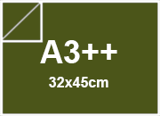 carta SimilTela Fedrigoni verdeOLIVA, 125gr, sra3 per rilegatura, cartonaggio, formato sra3 (32x45cm), 125 grammi x mq.