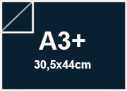 carta Cube Zanders bluPRUSSIA, 125gr, a3+ per rilegatura, cartonaggio, formato a3+ (21x29.7cm), 125 grammi x mq.