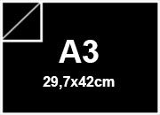 carta Cartoncino REMAKE Favini, 180gr, MIDNIGHT formato A3 (29,7x42cm), 180grammi x mq BRA383A3