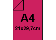 carta CartaColorata MondiNeusiedler. 80grammi, A4, RossoRubino45 Formato A4 (210x297mm), 80gr. IQ Color, per fotocopie sbiancata con il metodo ECF, certificata ISO 9706 e FSC, ottima uniformit dei colori, eccellente macchinabilit.