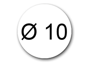 wereinaristea EtichetteAutoadesive rotonde, 10mm bra2954.