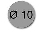 wereinaristea EtichetteAutoadesive aRegistro, diametro 10 WERd10gr.