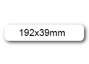 wereinaristea EtichetteAutoadesive, 192x39(39x192mm) Carta BIANCO, adesivo Permanente, angoli arrotondati, per ink-jet, laser e fotocopiatrici, su foglio A4 (210x297mm).