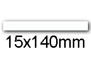 wereinaristea EtichetteAutoadesive 15x140mm(140x15) CartaBIANCA Angoli arrotondati, 26 etichette su foglio A4 (210x297mm), adesivo permanente, per ink-jet, laser e fotocopiatrici. Avery LP4W14015, Form-Pozzoni 01809308, Markin x210A466.