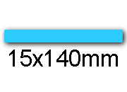 wereinaristea EtichetteAutoadesive 15x140mm(140x15) CartaAZURRO (140x15mm) angoli arrotondati, 26 etichette su foglio A4 (210x297mm), adesivo permanente, per ink-jet, laser e fotocopiatrici bra2962AZ
