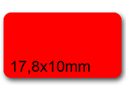 wereinaristea EtichetteAutoadesive 17,8x10mm(10x17,8) CartaROSSA bra2964RO.