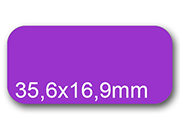 wereinaristea EtichetteAutoadesive, 35,6x16,9(16,9x35,6mm) CartaVIOLA Adesivo permanente, angoli arrotondati, per ink-jet, laser e fotocopiatrici, su foglio A4 (210x297mm).