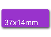 wereinaristea EtichetteAutoadesive, 37x14(14x37mm) CartaVIOLA VIOLA, adesivo Permanente, angoli arrotondati, per ink-jet, laser e fotocopiatrici, su foglio A4 (210x297mm) BRA2982vi