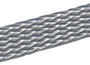 legatoria Segnalibro treccia 8mm, spezzoni44cm, GRIGIOchiaro spessore 8mm, colore04, in segmenti da 44cm.